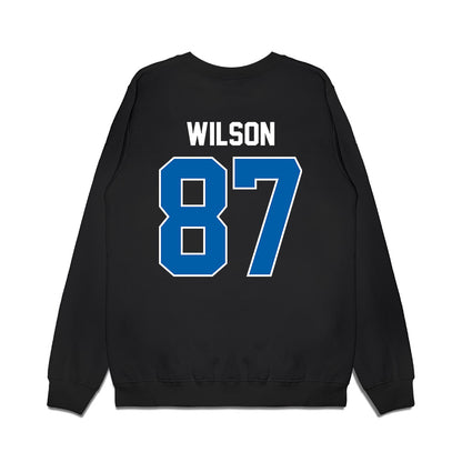 Buffalo - NCAA Football : Trevor Wilson - Vintage Helmet Premium Crewneck Sweatshirt-1