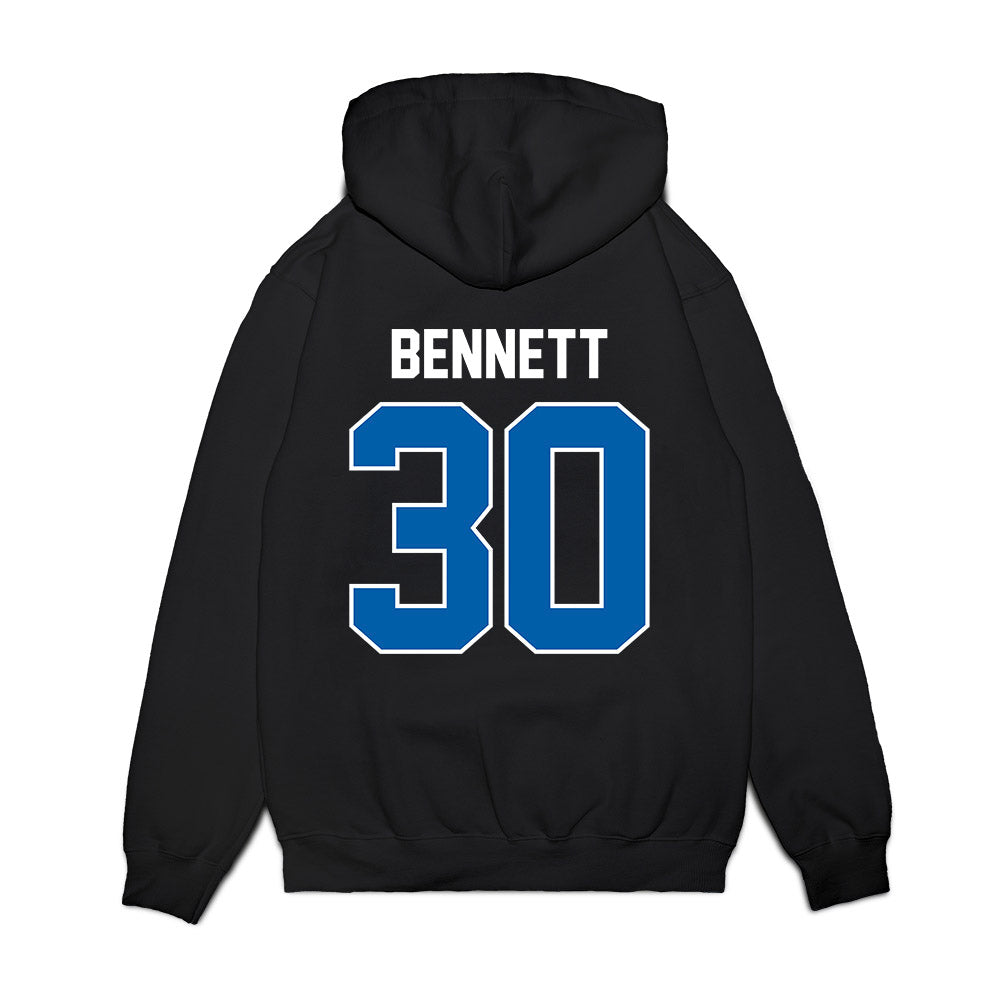 Buffalo - NCAA Football : Jacari Bennett - Vintage Helmet Premium Hooded Sweatshirt-1