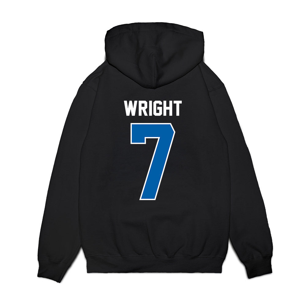Buffalo - NCAA Football : Jason Wright - Vintage Helmet Premium Hooded Sweatshirt-1