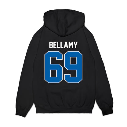Buffalo - NCAA Football : Jackson Bellamy - Vintage Helmet Premium Hooded Sweatshirt-1