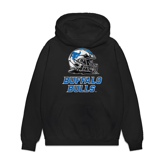 Buffalo - NCAA Football : Stone Rozak - Vintage Helmet Premium Hooded Sweatshirt-0