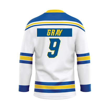 Delaware - NCAA Ice Hockey : Bailey Gray - White Hockey Jersey-1