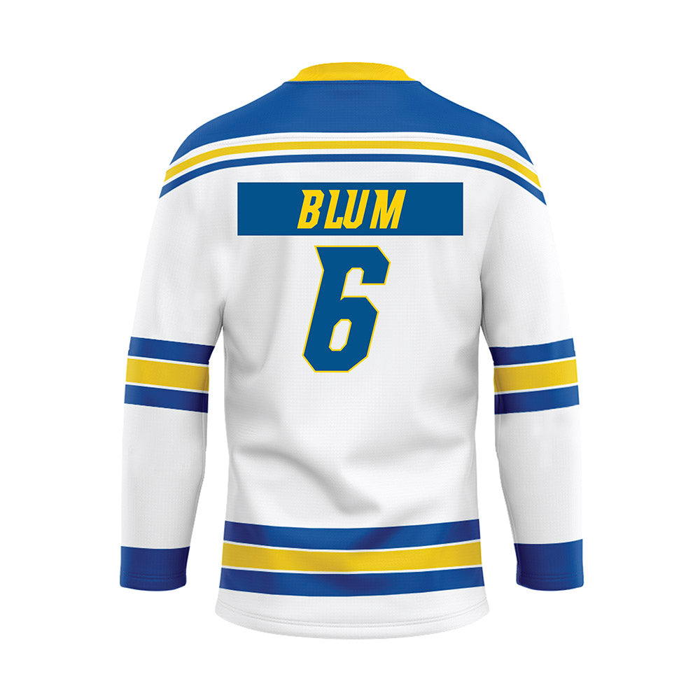 Delaware - NCAA Ice Hockey : Kacey Blum - White Hockey Jersey-1