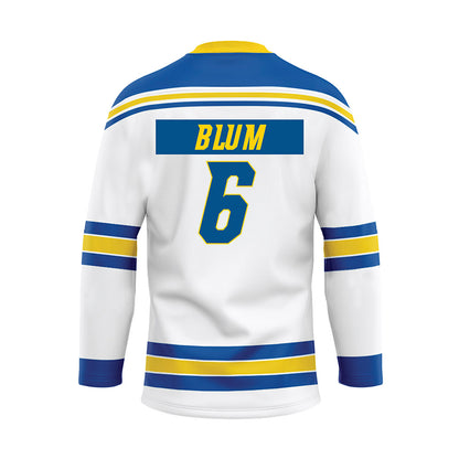Delaware - NCAA Ice Hockey : Kacey Blum - White Hockey Jersey-1