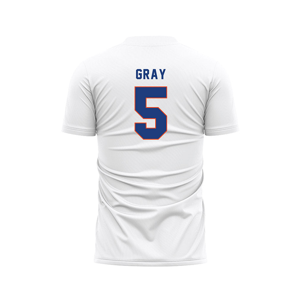 Florida - NCAA Women's Soccer : Mia Gray - White Soccer Jersey-1