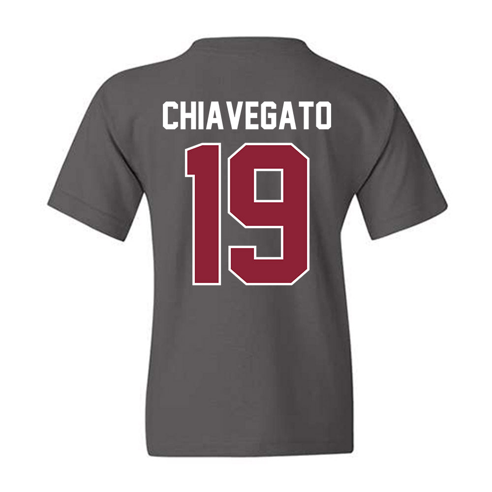 UMass - NCAA Football : David Chiavegato - Vintage Football Youth T-Shirt-1