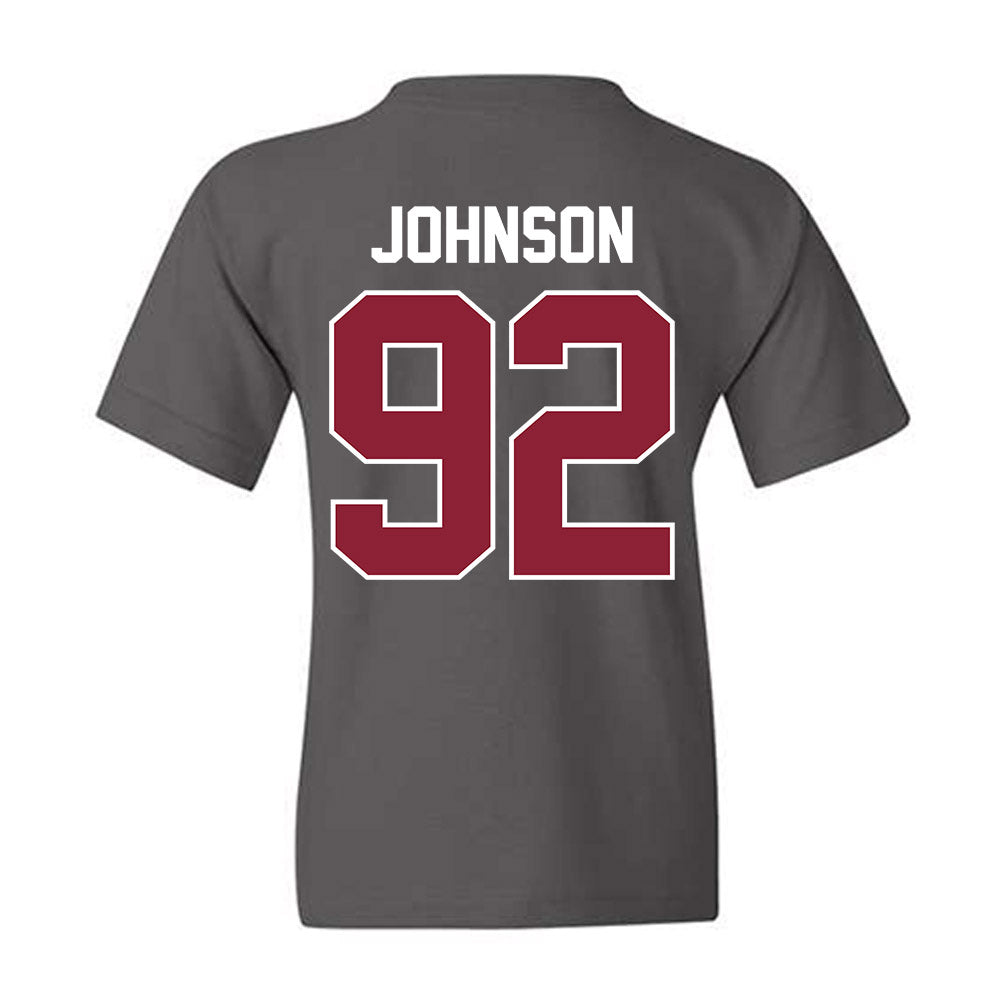 UMass - NCAA Football : Romando Johnson - Vintage Football Youth T-Shirt-1