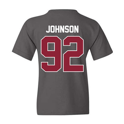UMass - NCAA Football : Romando Johnson - Vintage Football Youth T-Shirt-1