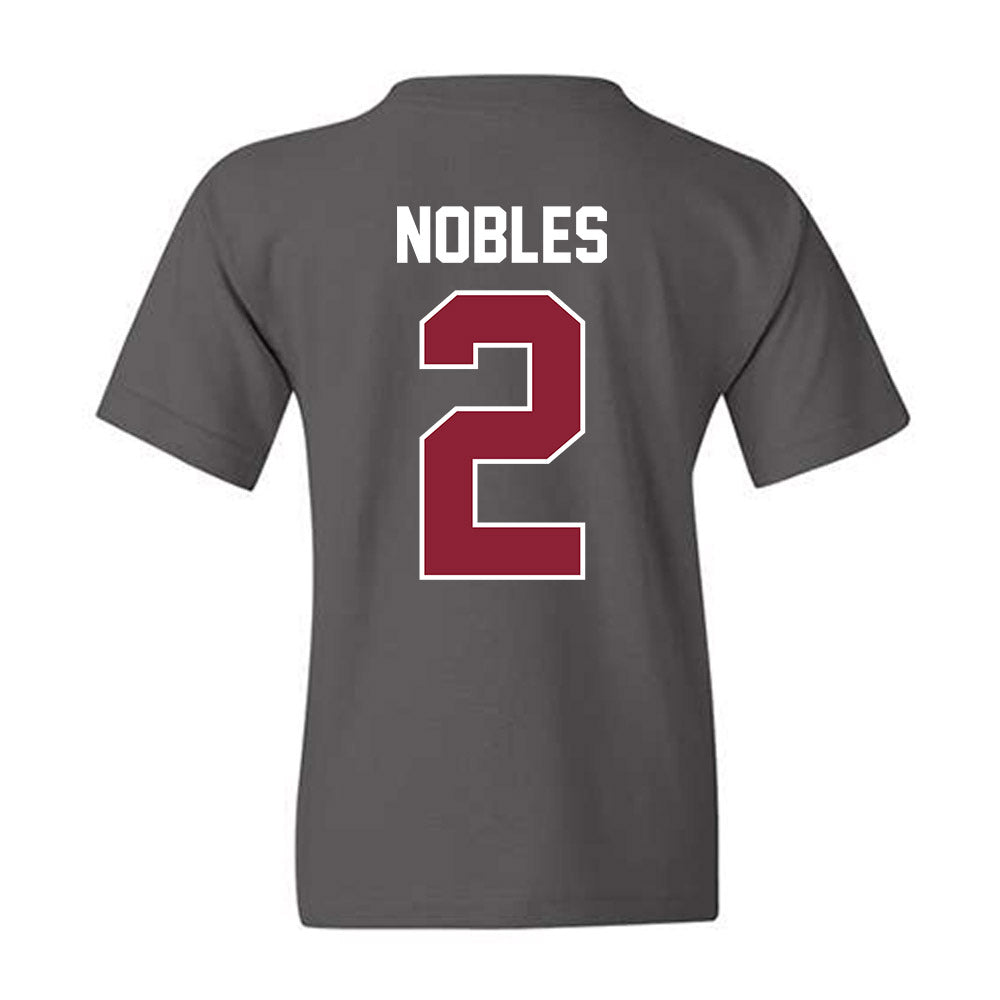 UMass - NCAA Football : Joshua Nobles - Vintage Football Youth T-Shirt-1