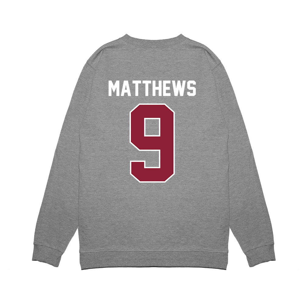 UMass - NCAA Football : Devin Matthews - Vintage Football Premium Crewneck Sweatshirt-1