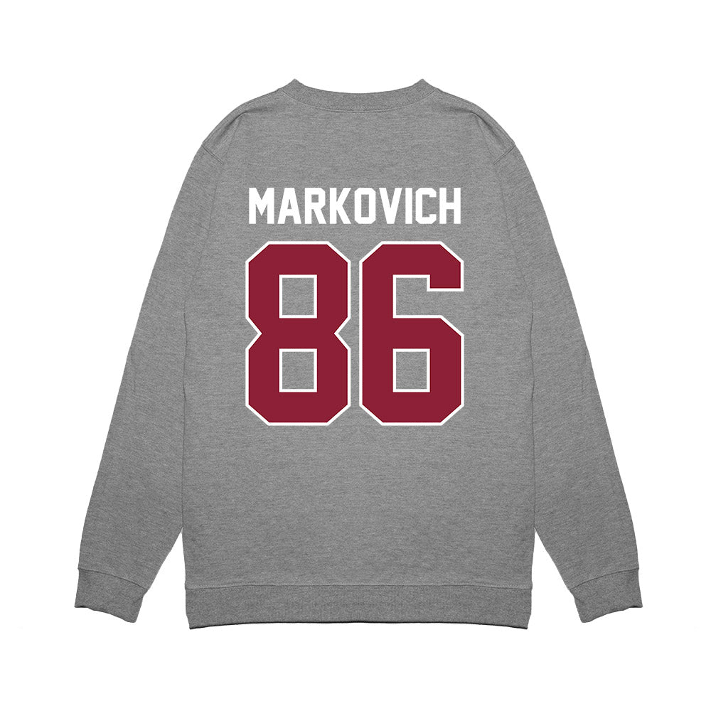 UMass - NCAA Football : Jax Markovich - Vintage Football Premium Crewneck Sweatshirt-1