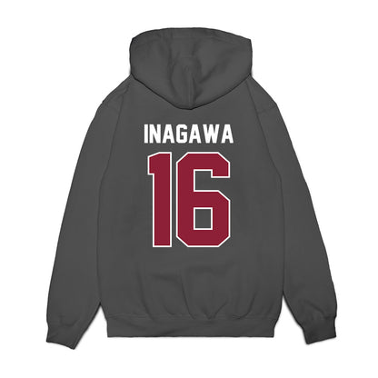 UMass - NCAA Football : Logan Inagawa - Vintage Football Premium Hooded Sweatshirt-1