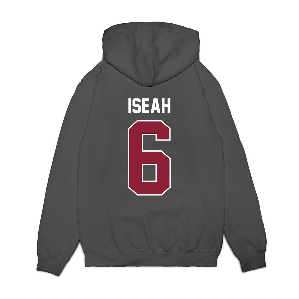 UMass - NCAA Football : Joshua Iseah - Vintage Football Premium Hooded Sweatshirt-1
