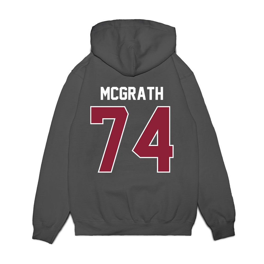 UMass - NCAA Football : Jake McGrath - Vintage Football Premium Hooded Sweatshirt-1