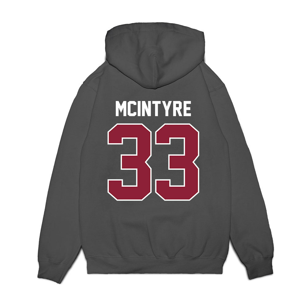 UMass - NCAA Football : Seamus McIntyre - Vintage Football Premium Hooded Sweatshirt-1