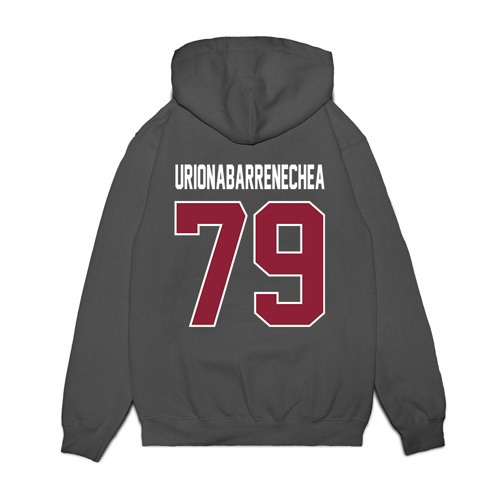 UMass - NCAA Football : Aitor Urionabarrenechea - Vintage Football Premium Hooded Sweatshirt-1