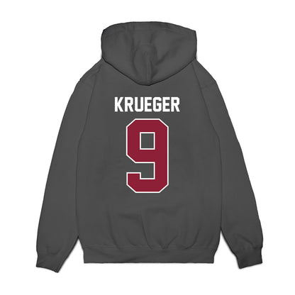 UMass - NCAA Football : Justin Krueger - Vintage Football Premium Hooded Sweatshirt-1