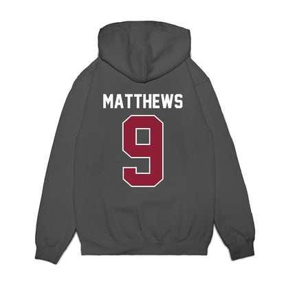UMass - NCAA Football : Devin Matthews - Vintage Football Premium Hooded Sweatshirt-1