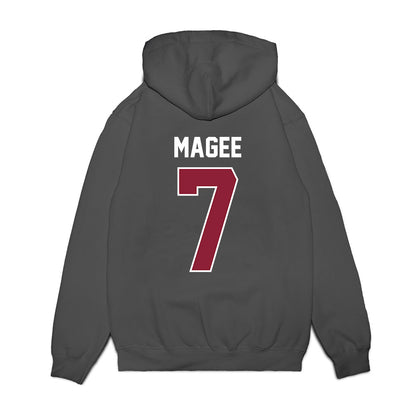 UMass - NCAA Football : TJ Magee - Vintage Football Premium Hooded Sweatshirt-1