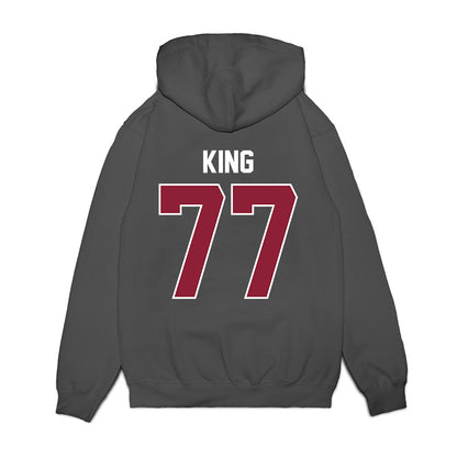UMass - NCAA Football : Jaxon King - Vintage Football Premium Hooded Sweatshirt-1