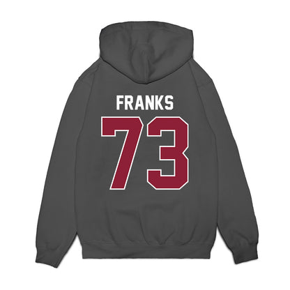 UMass - NCAA Football : Zachary Franks - Vintage Football Premium Hooded Sweatshirt-1