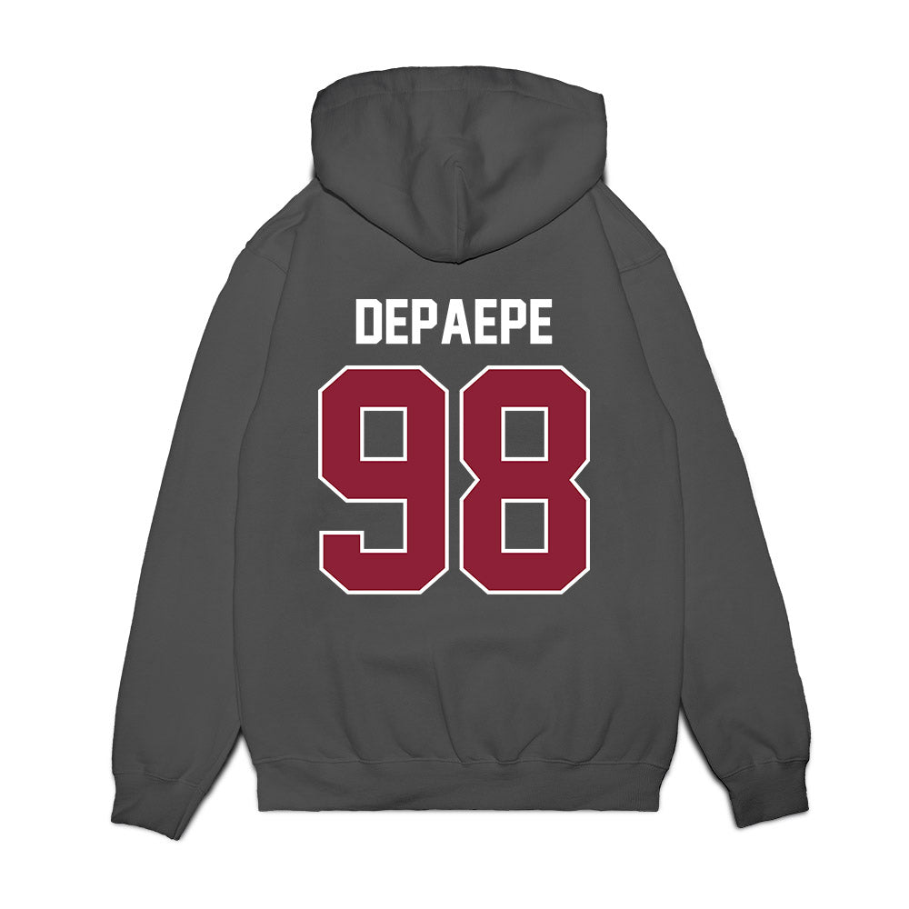 UMass - NCAA Football : William DePaepe - Vintage Football Premium Hooded Sweatshirt-1