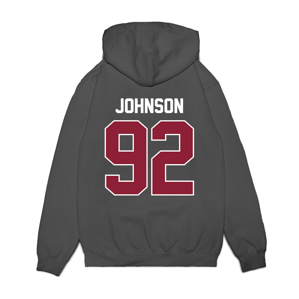 UMass - NCAA Football : Romando Johnson - Vintage Football Premium Hooded Sweatshirt-1