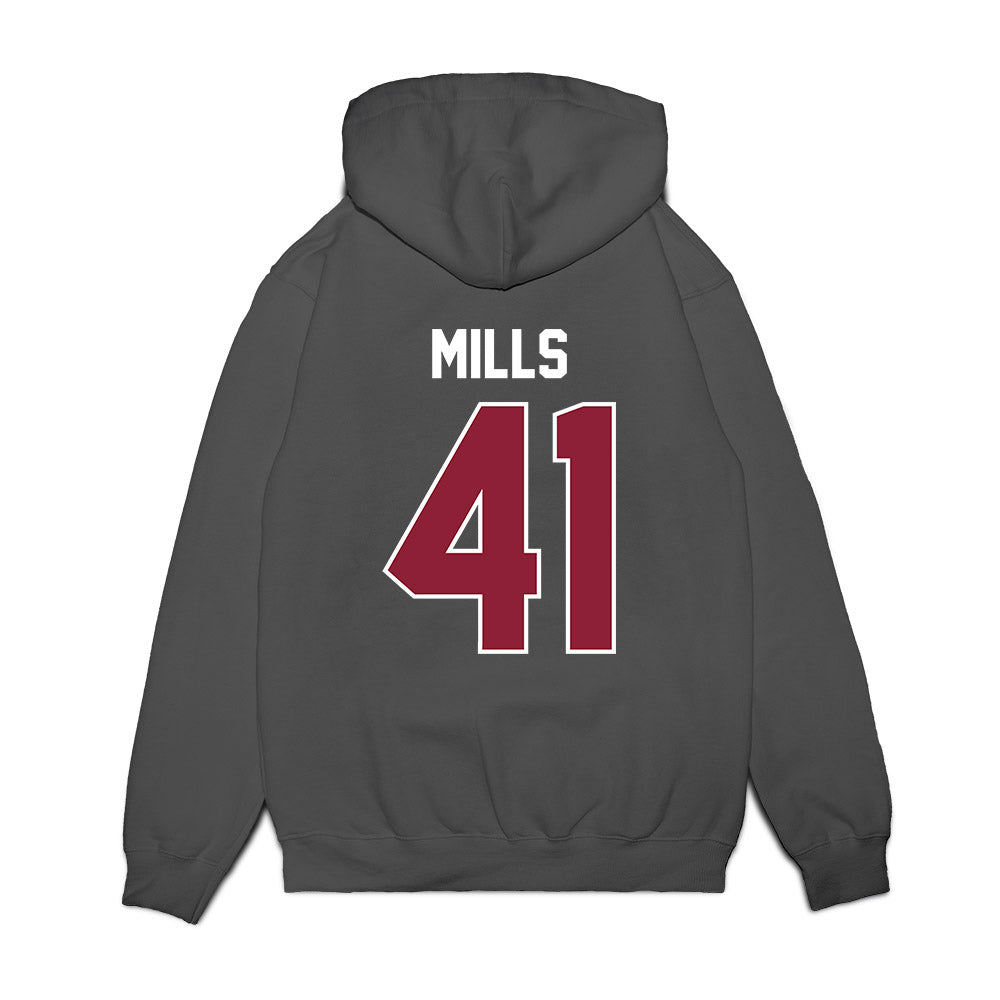 UMass - NCAA Football : Grant Mills - Vintage Football Premium Hooded Sweatshirt-1