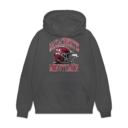 UMass - NCAA Football : David Moore Jr - Vintage Football Premium Hooded Sweatshirt-0