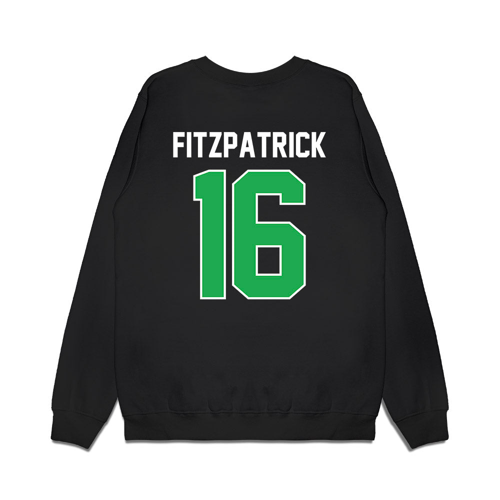 Marshall - NCAA Football : Christian Fitzpatrick - Vintage Helmet Premium Crewneck Sweatshirt-1