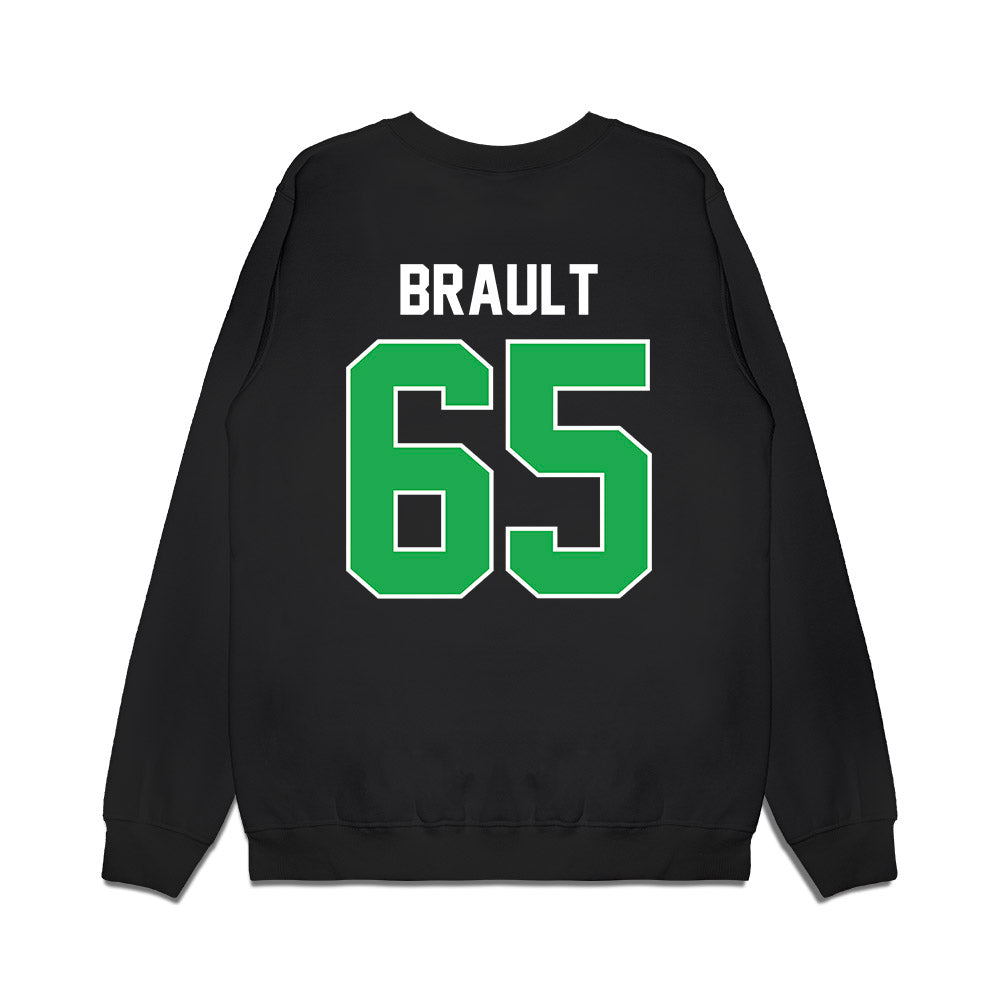 Marshall - NCAA Football : Parker Brault - Vintage Helmet Premium Crewneck Sweatshirt-1