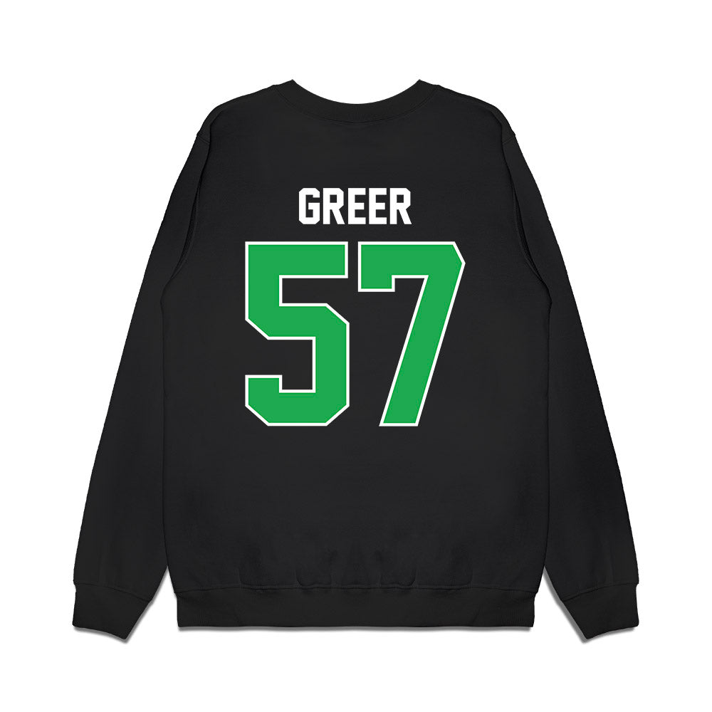 Marshall - NCAA Football : Logan Greer - Vintage Helmet Premium Crewneck Sweatshirt-1