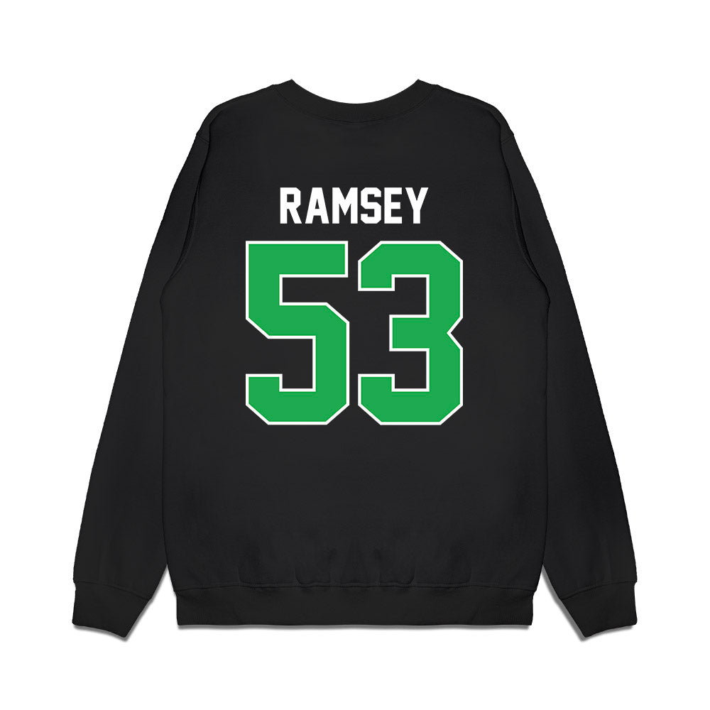 Marshall - NCAA Football : Mason Ramsey - Vintage Helmet Premium Crewneck Sweatshirt-1