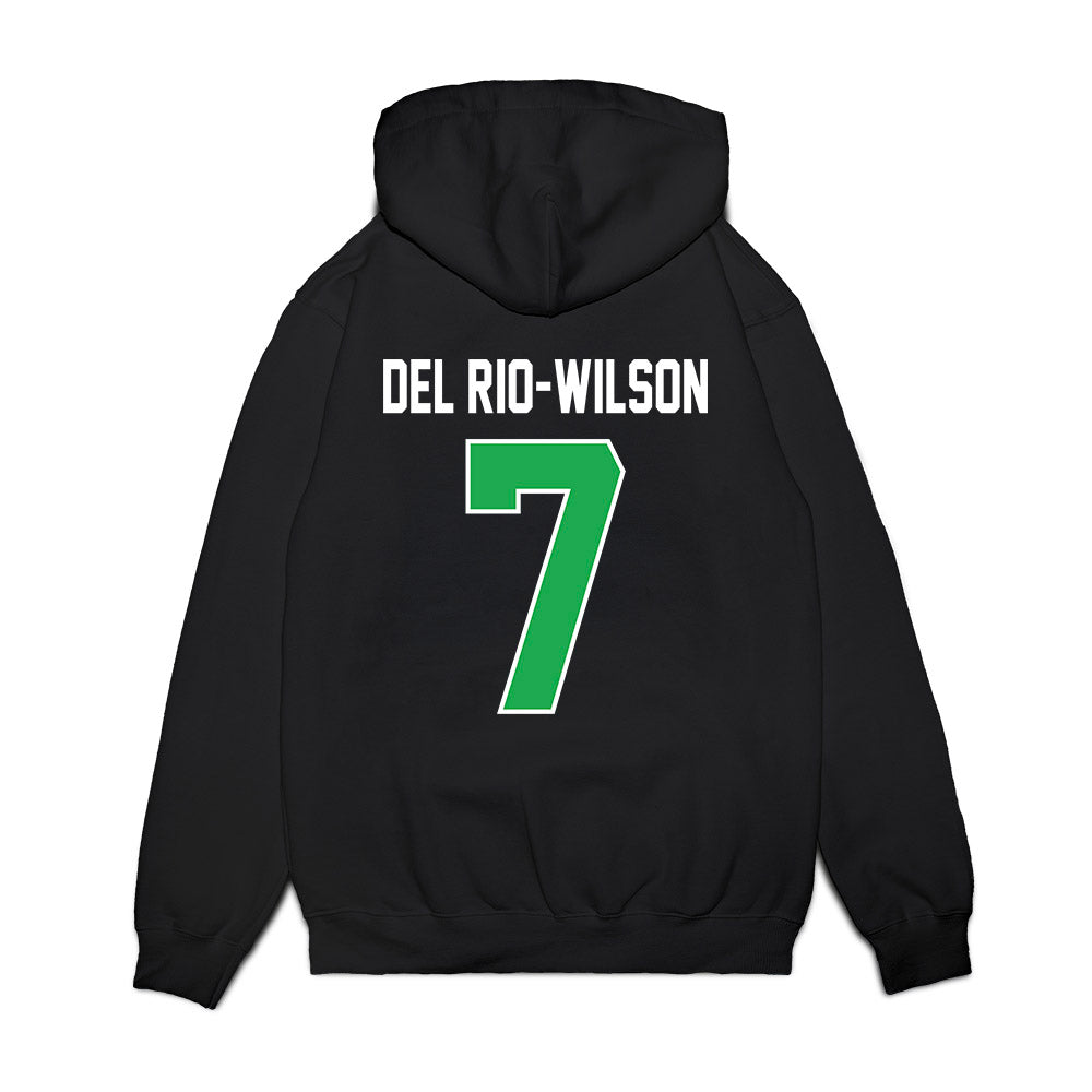 Marshall - NCAA Football : Carlos Del Rio-Wilson - Vintage Helmet Premium Hooded Sweatshirt-1