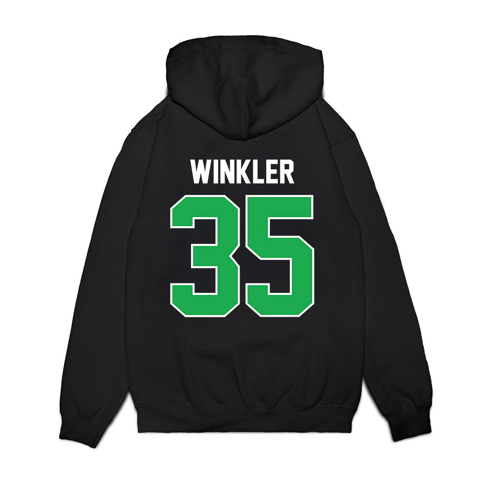 Marshall - NCAA Football : Riley Winkler - Vintage Helmet Premium Hooded Sweatshirt-1