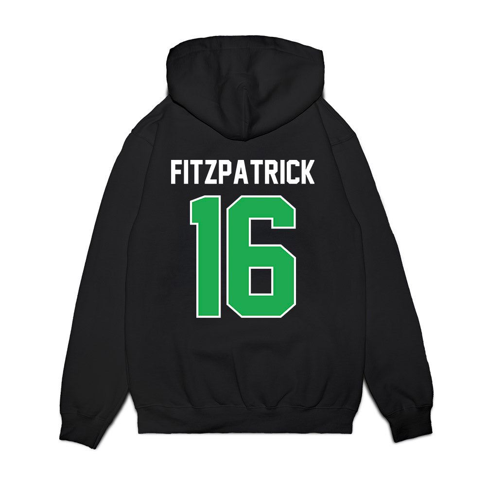 Marshall - NCAA Football : Christian Fitzpatrick - Vintage Helmet Premium Hooded Sweatshirt-1