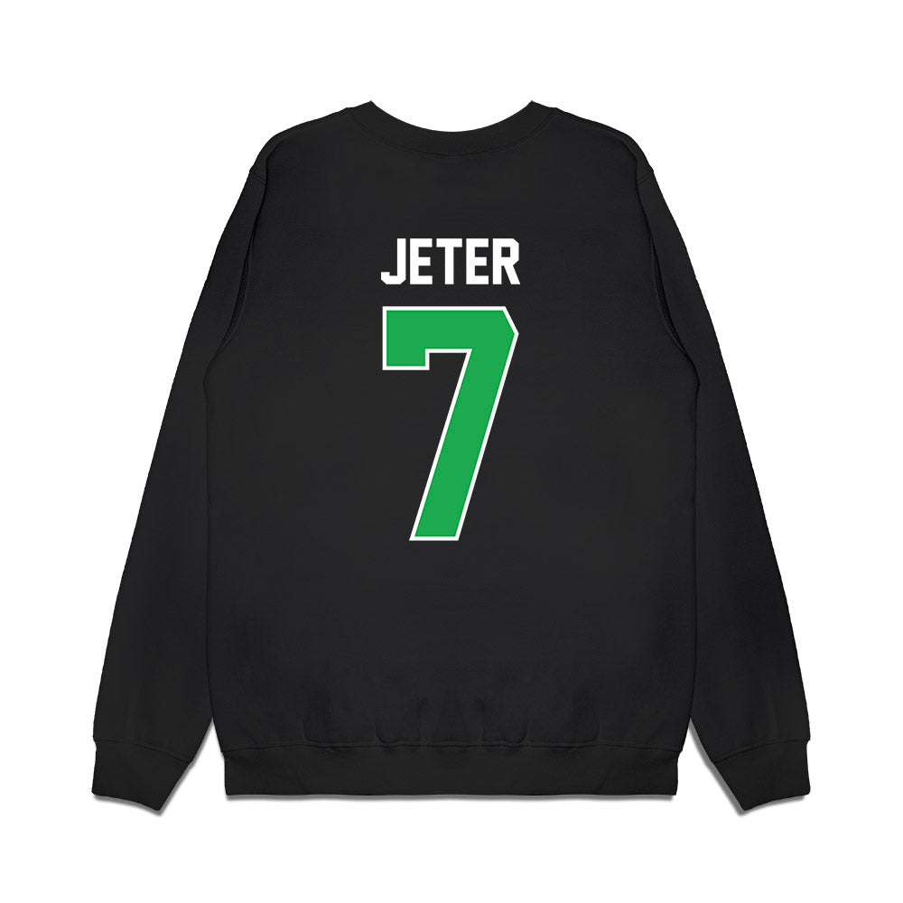 Marshall - NCAA Football : TaShawn Jeter - Vintage Helmet Premium Crewneck Sweatshirt-1