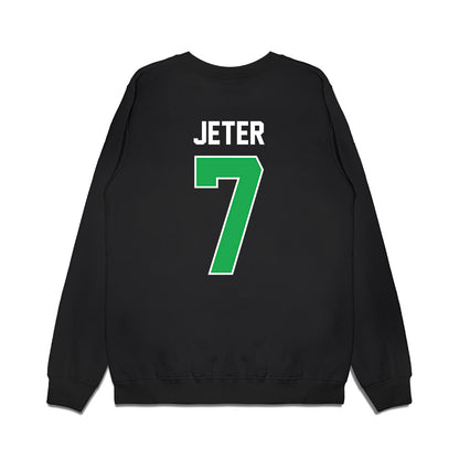 Marshall - NCAA Football : TaShawn Jeter - Vintage Helmet Premium Crewneck Sweatshirt-1