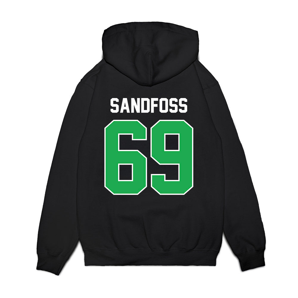 Marshall - NCAA Football : Will Sandfoss - Vintage Helmet Premium Hooded Sweatshirt-1