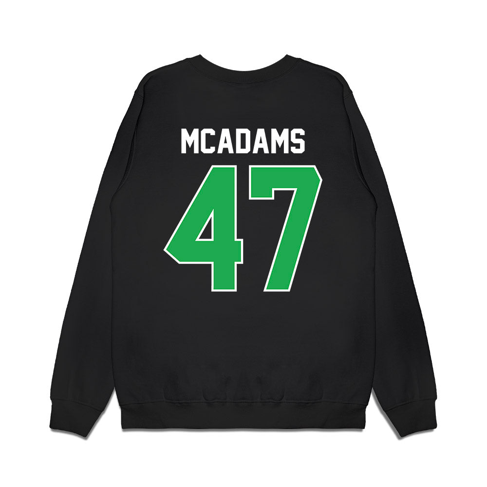 Marshall - NCAA Football : EahJay McAdams - Vintage Helmet Premium Crewneck Sweatshirt-1