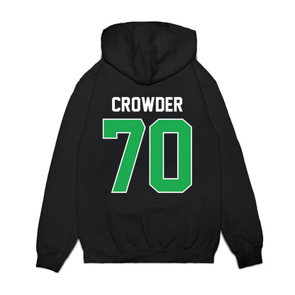 Marshall - NCAA Football : Naquan Crowder - Vintage Helmet Premium Hooded Sweatshirt-1