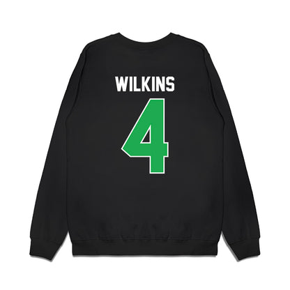 Marshall - NCAA Football : Khalil Wilkins - Vintage Helmet Premium Crewneck Sweatshirt-1