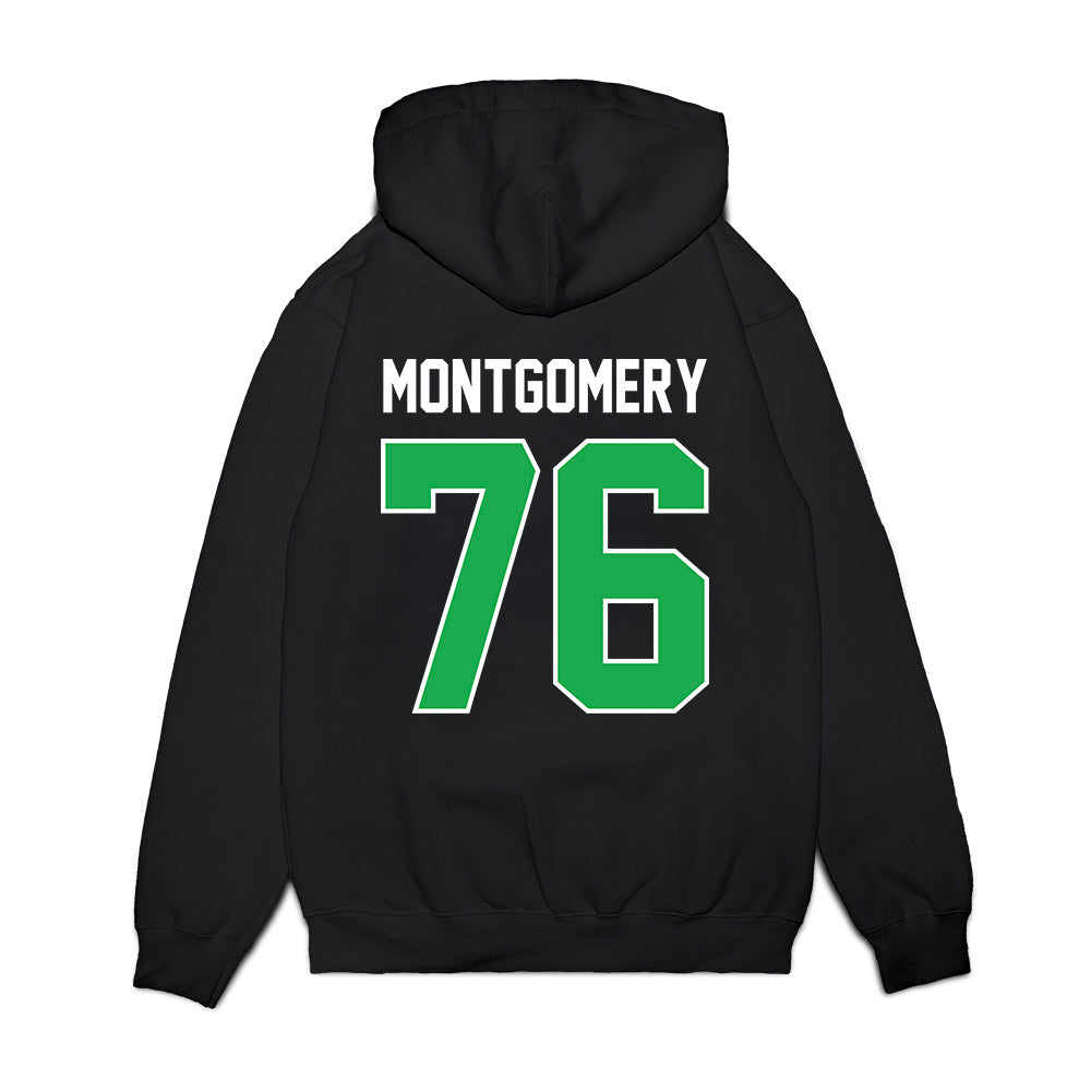 Marshall - NCAA Football : Tariq Montgomery - Vintage Helmet Premium Hooded Sweatshirt-1