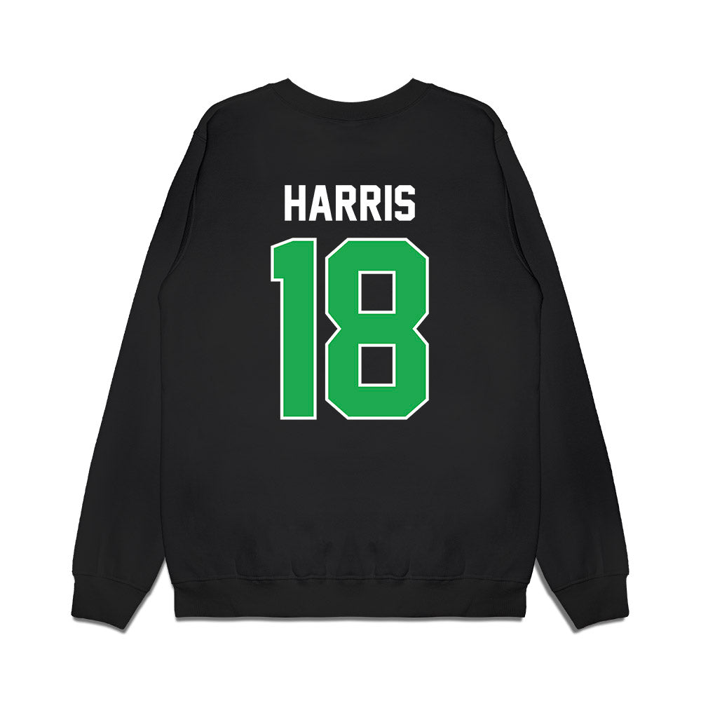 Marshall - NCAA Football : Daniel Harris - Vintage Helmet Premium Crewneck Sweatshirt-1