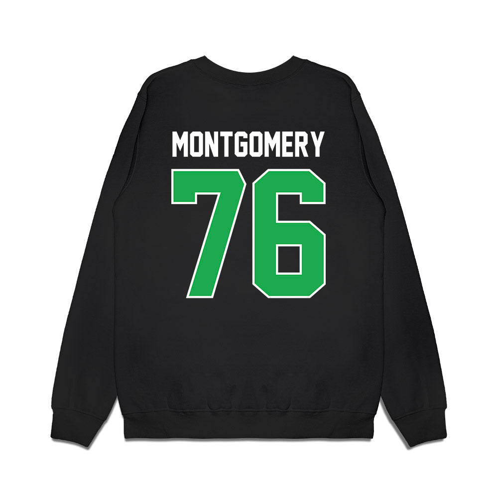 Marshall - NCAA Football : Tariq Montgomery - Vintage Helmet Premium Crewneck Sweatshirt-1