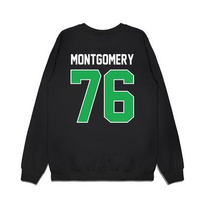 Marshall - NCAA Football : Tariq Montgomery - Vintage Helmet Premium Crewneck Sweatshirt-1