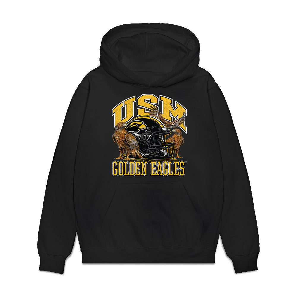Southern Miss - NCAA Football : Cannon McClain - Vintage Sherseys Premium Hooded Sweatshirt-0