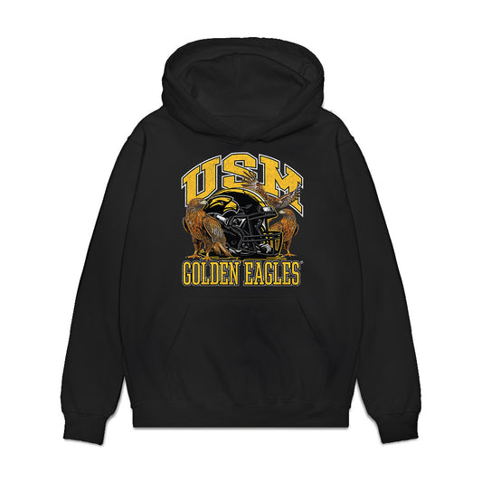 Southern Miss - NCAA Football : Jeremiah Beck - Vintage Sherseys Premium Hooded Sweatshirt-0