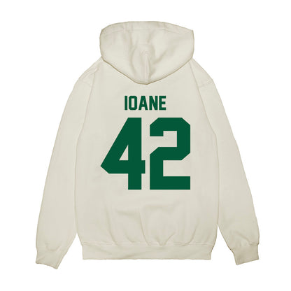 Hawaii - NCAA Football : Matteus Ioane - Vintage Helmet Premium Hooded Sweatshirt-1