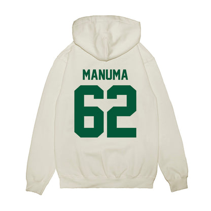 Hawaii - NCAA Football : Lautaimi Manuma - Vintage Helmet Premium Hooded Sweatshirt-1